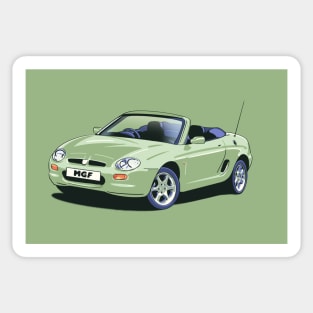 MG MGF Alumina Green Car Sticker